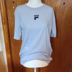 Unisex Fila Sky Blue Short Sleeve Tee